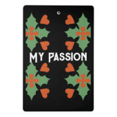 マイパッションホワイトカラーカスタム文字マレーフォント ミニクリップボード (裏面)