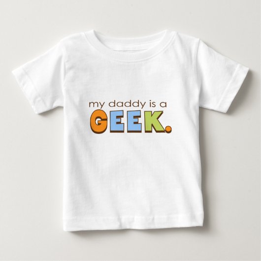 マイパパはギーク ベビーTシャツ (正面)
