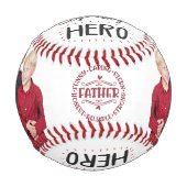 マイパパカスタマイズ引用文写真Father & Sons 野球ボール (正面)
