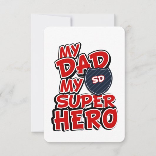 マイパパマイすごいヒーロー 案内状 (正面)