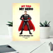 マイパパマイヒーローおもしろい誕生日 カード