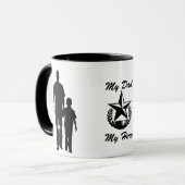 マイパパマイヒーローシルエット11oz マグカップ (正面左)
