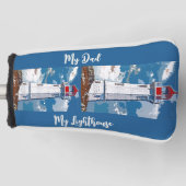 マイパパマイライトハウス最高のパパエバーゴルフヘッドカバー ゴルフヘッドカバー (正面)