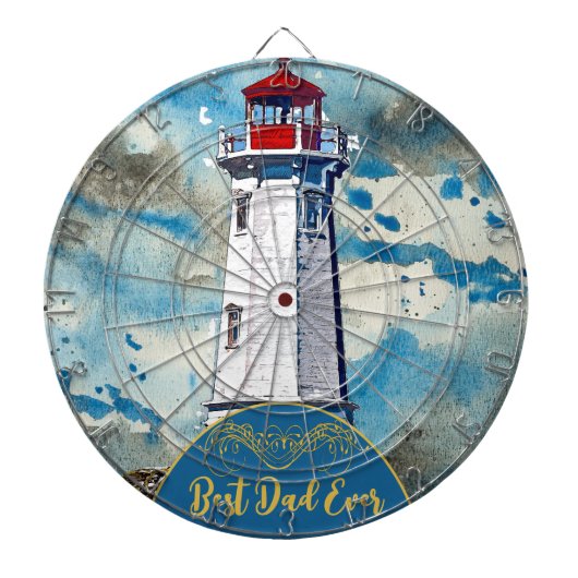 マイパパマイライトハ最高のウスパパエバーファーズデイ ダーツボード (正面)