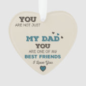 マイパパマイ最高のフレンドアクリルハートオーナメント オーナメント (正面)