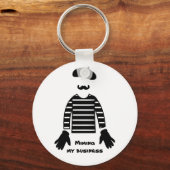 マイパントマイム私のビジネスを真似 キーホルダー (正面)