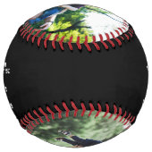 マイパーソナライズされたパパへカスタム2フォトコラージュ ソフトボール (裏面)