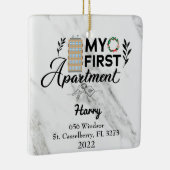 マイパーソナライズされたファーストアパートメント2022 セラミックオーナメント (右)