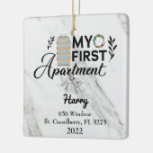 マイパーソナライズされたファーストアパートメント2022 セラミックオーナメント (左)