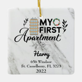 マイパーソナライズされたファーストアパートメント2022 セラミックオーナメント