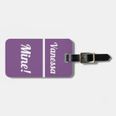 マイパーソナライズされたン|荷物おもしろいタグ ラゲッジタグ (正面横)