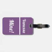 マイパーソナライズされたン|荷物おもしろいタグ ラゲッジタグ (裏面横)