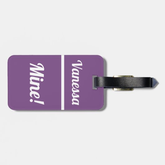 マイパーソナライズされたン|荷物おもしろいタグ ラゲッジタグ (裏面横)