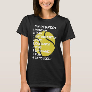 マイパーフェクトデイテニスプレーヤー引用文アウトドアスポーツ Tシャツ