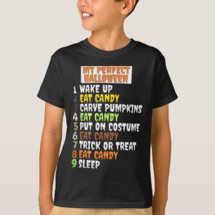 マイパーフェクトハロウィーンおもしろいスケルトンゾンビクールポンプ Tシャツ