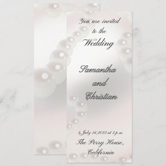 マイパール結婚ズ 招待状 (正面/裏面)