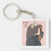 マイヒジャブはマイクラウン  キーホルダー (正面)