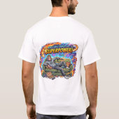マイヒーローは一気見 - アニメファン Tシャツ (裏面)