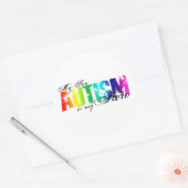 マイヒーローマイソン – 自閉症 ラウンドシール (封筒)