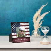 マイヒーローマイパパアーミー軍隊パーソナライズされた写真 フォトプラーク (インサイチュ)