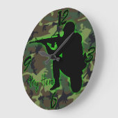 マイヒーローラウンド（大） ラージ壁時計 (傾斜)