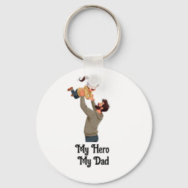 マイヒーロー、マイパパ – 父の日の贈り物デザイン キーホルダー