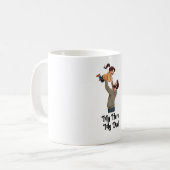 マイヒーロー、マイパパ – 父の日の贈り物デザイン コーヒーマグカップ (正面左)