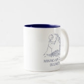 マイビジネスのマグのマイニング ツートーンマグカップ (正面右)