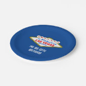 マイビッグ50th誕生日ベガス紙プレート ペーパープレート (アングル)