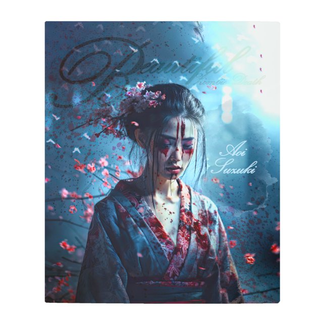 マイビューティフルゾンビ死(イラストレーションシリーズ) メタルプリント (正面)