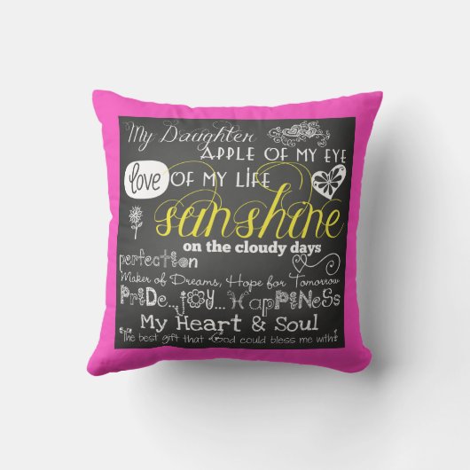 マイビューティフル娘カスタムの写真装飾用クッション クッション (裏面)