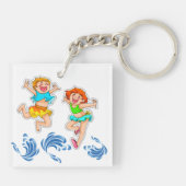 マイビーチハウスキーホルダー – 両側を参照 キーホルダー (裏面)