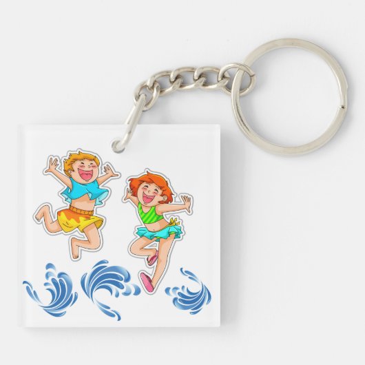 マイビーチハウスキーホルダー – 両側を参照 キーホルダー (裏面)