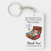 マイビーチハウスキーホルダー – 両側を参照 キーホルダー (正面)