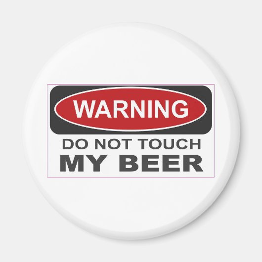 マイビールをtouchしない マグネット (正面)