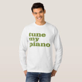 マイピアノをチューニング Tシャツ (正面フル)