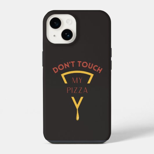 マイピザの電話ケースをTouchしない iPhoneケース (裏面)