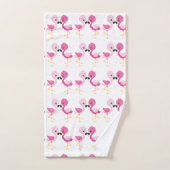 マイピンクフラミンゴ バスタオルセット (ハンドタオル)