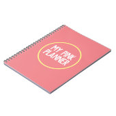 マイピンクプランナーノート ノートブック (左側)