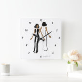 マイファッションアートスクエアウォールクロック スクエア壁時計 (ホーム)