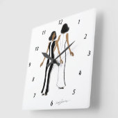 マイファッションアートスクエアウォールクロック スクエア壁時計 (傾斜)