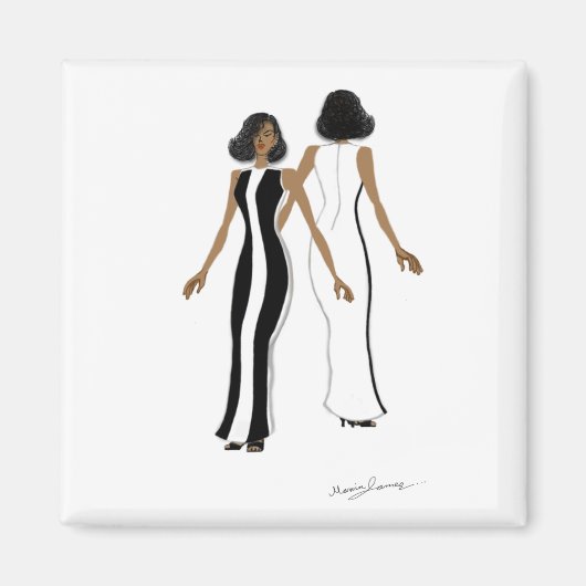 マイファッションアートスクエアマグネット マグネット (正面)