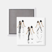 マイファッションアート – スクエアマグネット マグネット (正面/裏面)