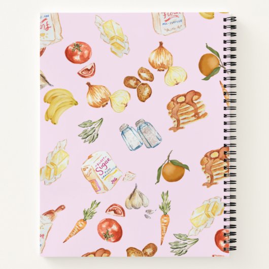 マイファミリーのお気に入りレシピブック ノートブック (裏面)