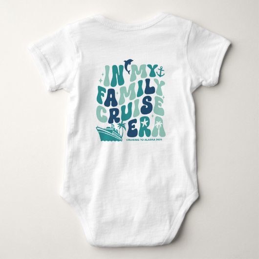 マイファミリークルーズ時代のグループカスタムマッチングトリップ ベビーボディスーツ (裏面)