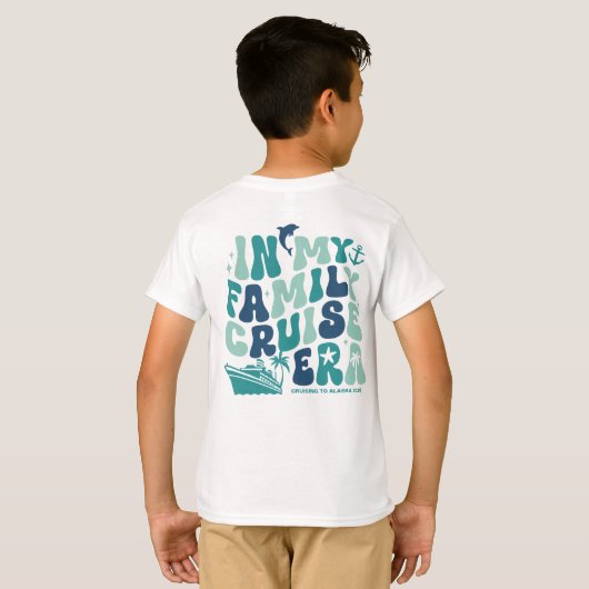 マイファミリークルーズ時代のグループカスタムマッチングトリップ Tシャツ (裏面フル)