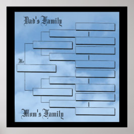 マイファミリーツリー24"x24"ポスター ポスター