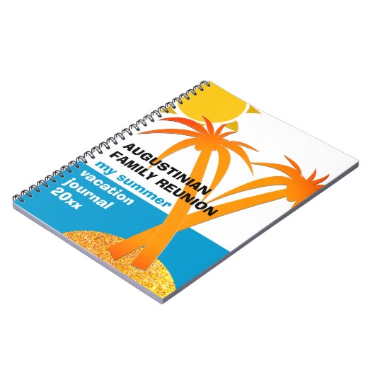 マイファミリー懇親会サマーバケーションジャーナル ノートブック (左側)