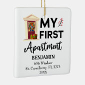 マイファーストアパートメント2022名前をカスタムする&アドレス セラミックオーナメント (右)