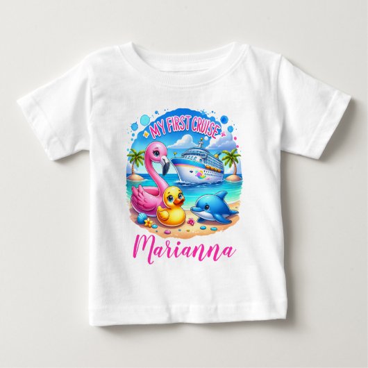 マイファーストクルーズの幼児シャツ ベビーTシャツ (正面)